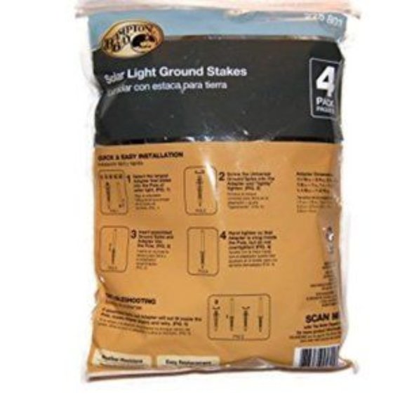 Open package- Solar Light Replacement Ground Stakes (4 pack) - Picture 4 of 4